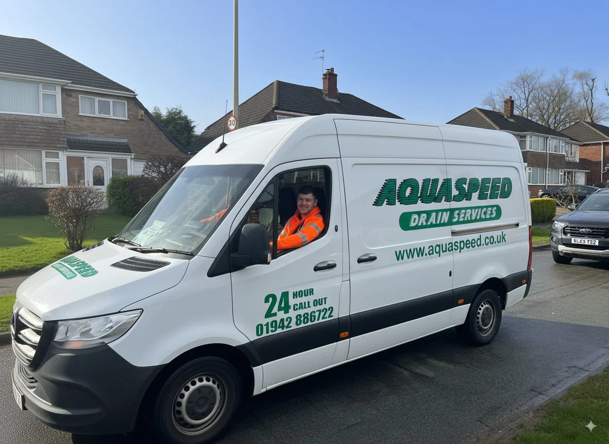 Professional drainage installation work